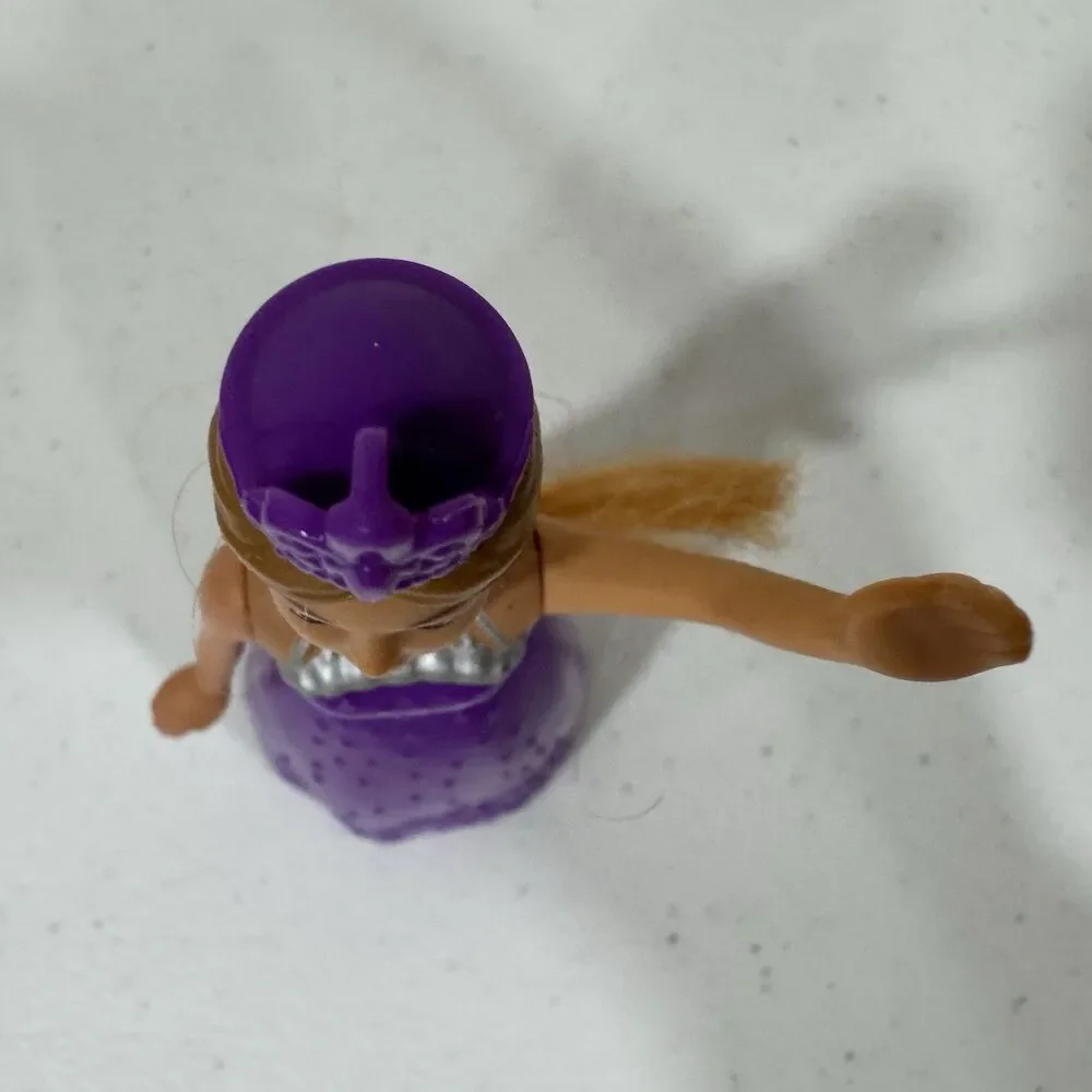 2019 McDonald's Barbie Princess Purple Dress Tiara Happy Meal Toy #3 Figure